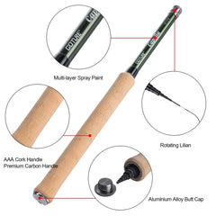 Goture 30T carbon fiber rod blank—lightweight yet strong casting.