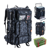 Front view of Goture 72L fishing backpack with cooler