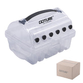 Goture fishing line storage box 1-pack with 2 large and 4 standard slots