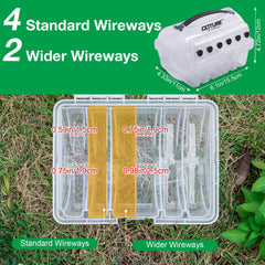Top view of Goture PP clear fishing line spool box