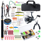 Goture fishing rod and reel combos case ready for travel and storage.