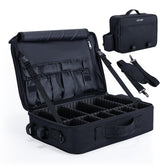 Goture fishing tackle bag main compartment organized for reels and lures.