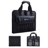 Front view of Goture jig bag showing 34 pockets