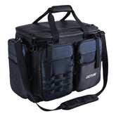 Goture large tackle bag front view shows rugged 1800D fabric for durability.