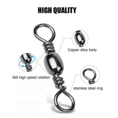 Seamless ends on swivel preventing line damage