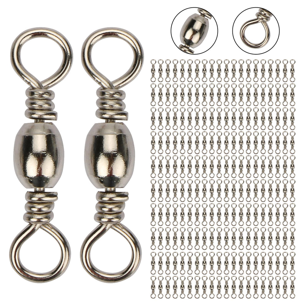 Goture rolling ball bearing fishing swivel with stainless steel body and 200 pcs pack
