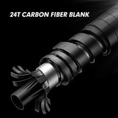 GOTURE 24T 4-piece travel rod with baitcasting capability and compact travel design.