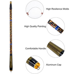 Compact folded Goture ultralight fishing pole
