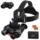 GOWWPUN 3DVR night vision binoculars setup dial enables quick IR and exposure adjustments for dark environments.