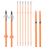 GPP bowfishing arrow 32in fiberglass shaft in orange improves visibility during outdoor fishing.