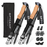GPTCAMP Nordic walking stick folded compactly for travel and portability
