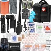 GPUSFAK 145-piece survival kit open case showing compact design for easy transport
