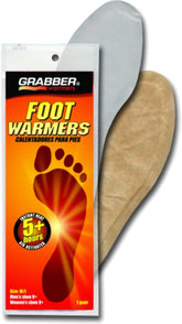 Grabber Foot Warmer heat-treat image showing long-lasting warmth for chilly days