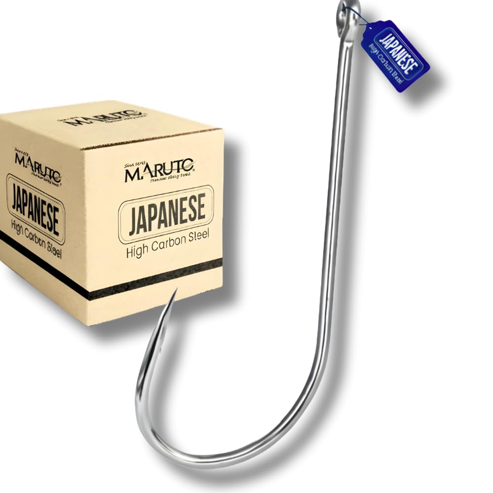 Grabber Hooks Maruto open-eye siwash hook size 1/0 with black finish for easy lure attachment.