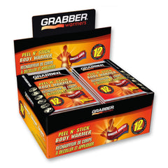 Grabber warmers packaging shows a 40-count box for outdoor warmth.