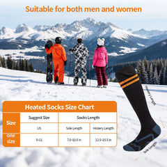 Graciadeco heated socks showing four-level heat for customized comfort.