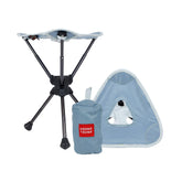 GRAND TRUNK Compass 360 UC stool packed for easy travel and space-saving use.