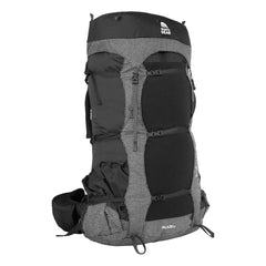 Granite Gear Blaze 60L backpack front view in black-gingham, ideal for rugged trips