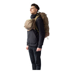 Granite Gear Blaze 60L lid converted to chest pack for quick access