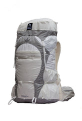 Granite Gear Crown 3 60L backpack front view, undyed fabric, versatile trekking companion