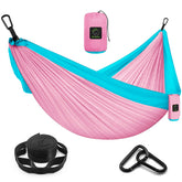 Grassman hammock with durable 210T parachute fabric for rugged outdoor lounging