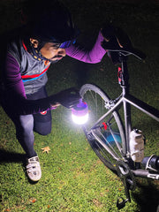 Gravity Trading lantern charging indicator visible with included charger.