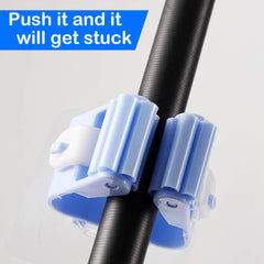 Close-up of the adhesive backing on a rod holder