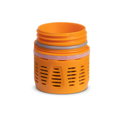 GRAYL UltraPress orange cartridge compatibility for the 16.9 oz bottle enables quick field purification.