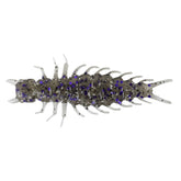 Great Lakes Finesse Juicy Hellgrammite with smoke clear purple flake, realistic action for smallmouth.