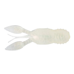 Great Lakes Finesse Juvy Craw Frosted Shad 2.5 head view highlights hook placement and natural profile