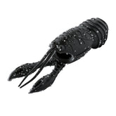 Great Lakes Finesse Juvy Craw matte black 2.5-inch angled view shows balanced crawl action