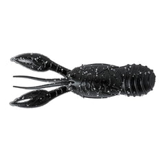 Great Lakes Finesse Juvy Craw matte black 2.5-inch top view emphasizes tentacles and claws