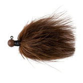 Great Lakes Finesse Marabou Jig brown 1/8oz head highlights durable matte coating for long lasting performance