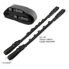 Holds up to 5 fishing rods and reels, keeping rods organized