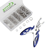 GREATFISHING split ring pliers in a plastic box