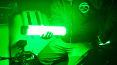 Green Blob Outdoors underwater light at 15000 lumens enhances visibility around docks and ponds