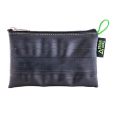 Green Guru Zip Pouch Large with upcycled inner-tube texture for durable storage.