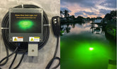 Green Glow Dock Light underwater glow with 21,000 lumens for saltwater fishing