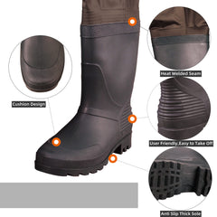 GREENWATER waders inner chest pocket holds phone and keys.