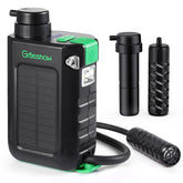 Greeshow electric portable water filter setup for camping hydration.