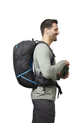 Gregory Citro 30L H2O backpanel closeup highlighting breathable mesh for hot-weather comfort
