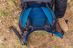 Gregory Focal 58L oversized hipbelt pockets hold phone and essentials.