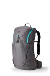 Gregory Jade 28L front view in mist grey for day hikes