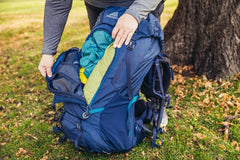 Gregory Jade 63L adjustable-torso graphic showcases 3.5-inch torso customization.
