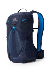 Gregory Miko 20L front view in volt blue for day hikes and quick access