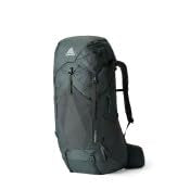 Gregory Paragon 70L front view backpack for balanced load on trail.