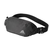 Gregory Rhune belt bag carbon black front view for easy everyday carry.