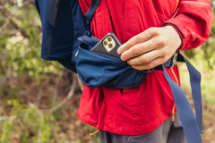 Gregory Zulu 45L freefloat hipbelt detail demonstrates flexible support with dynamic movement.