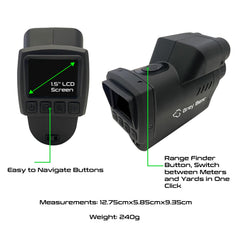 Grey Bear Night Vision Compact Plus infrared illumination for dark environments