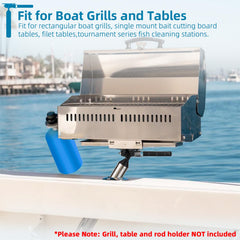 Close-up of the durable 304 stainless steel and hard-anodized aluminum construction
